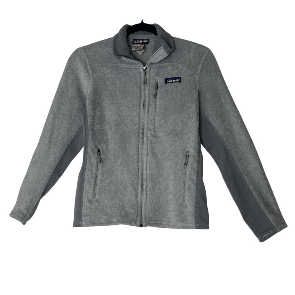 Patagonia Jacket Womens XS Gray R2 Fleece Full Zip Pockets Outdoor Cozy Athetic
